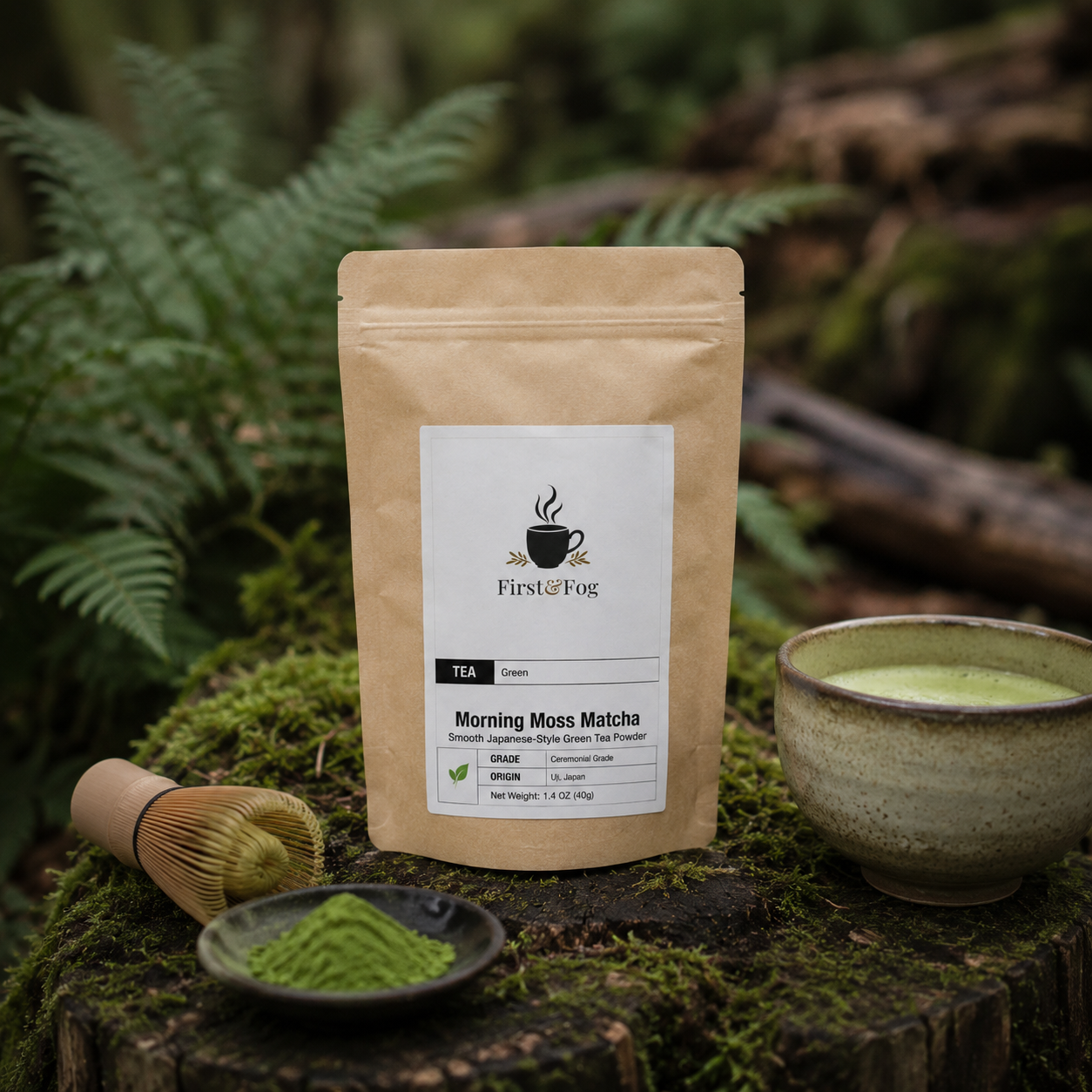 Morning Moss Matcha – Smooth Japanese-Style Green Tea Powder