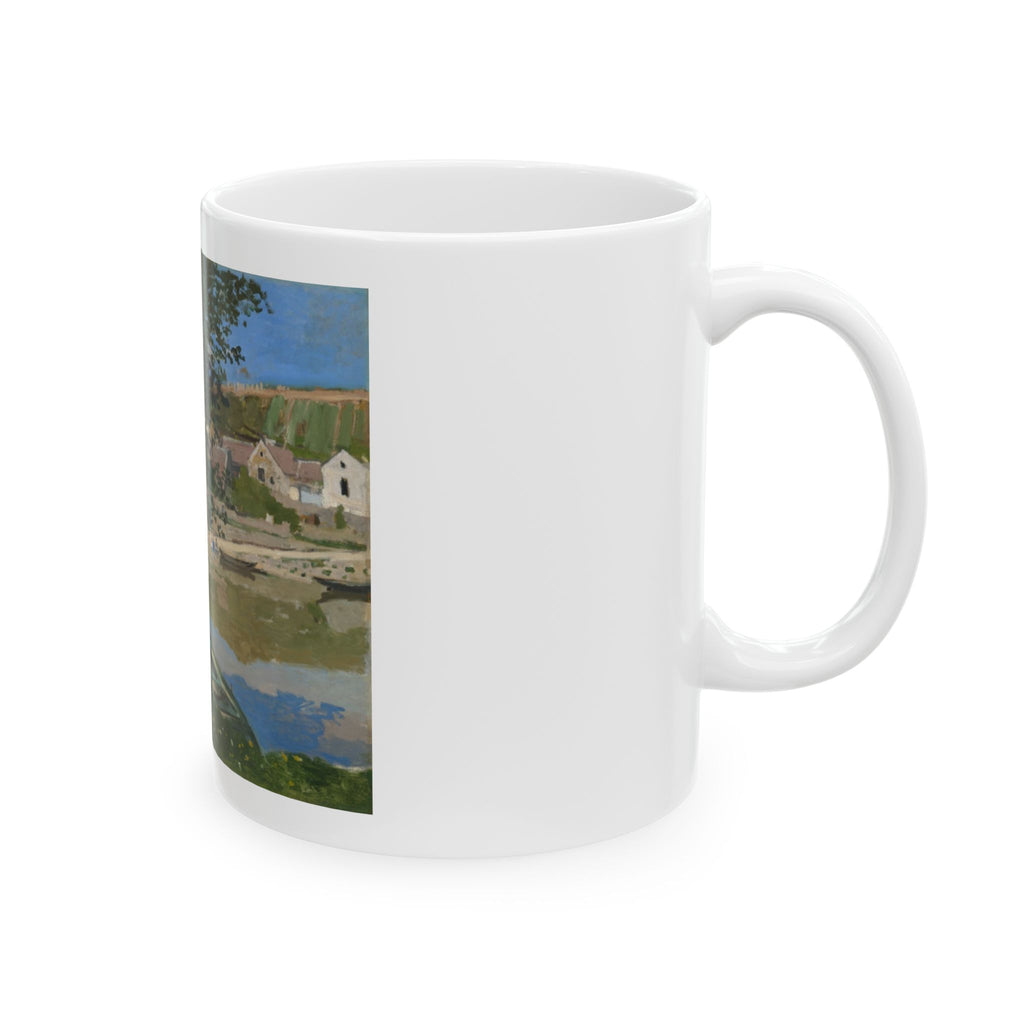 Quiet Harbour Ceramic Mug – Vintage Coastal Art Coffee Cup