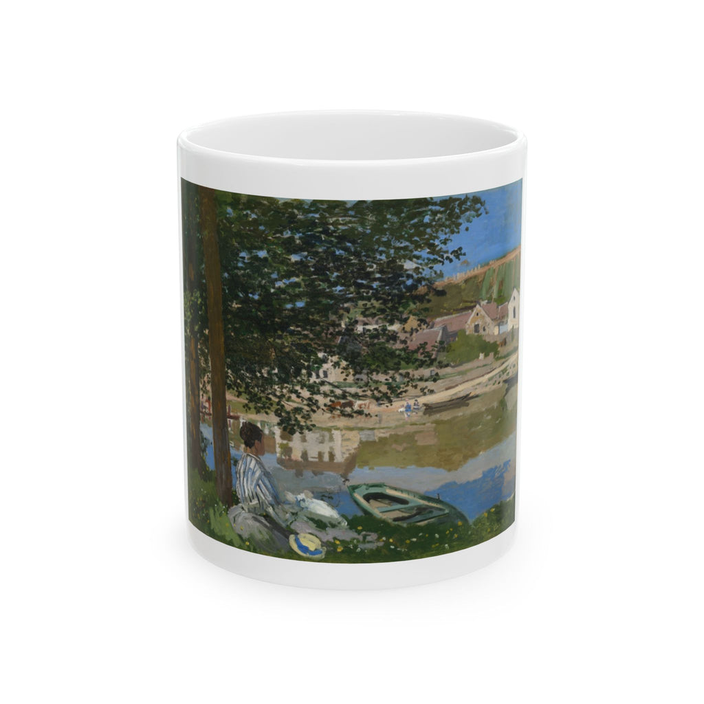 Quiet Harbour Ceramic Mug – Vintage Coastal Art Coffee Cup