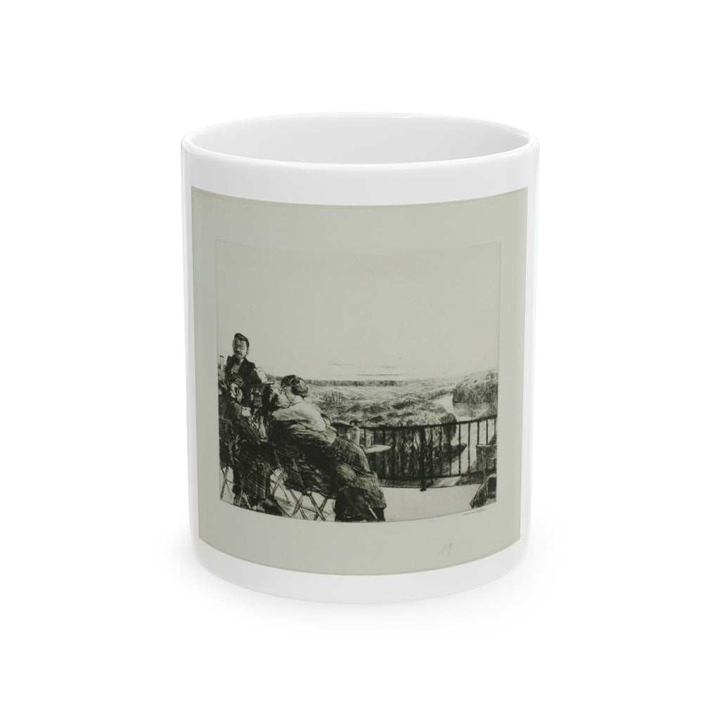 Vintage Photo Ceramic Mug — Black & White Scenic Memory Coffee Cup (11oz/15oz)
