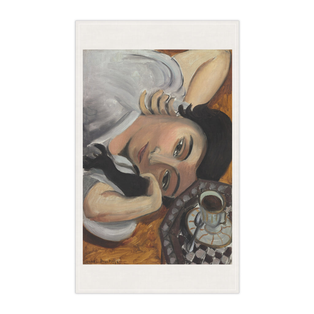 Sunday Coffee Muse Tea Towel – Modern Art Kitchen Linen