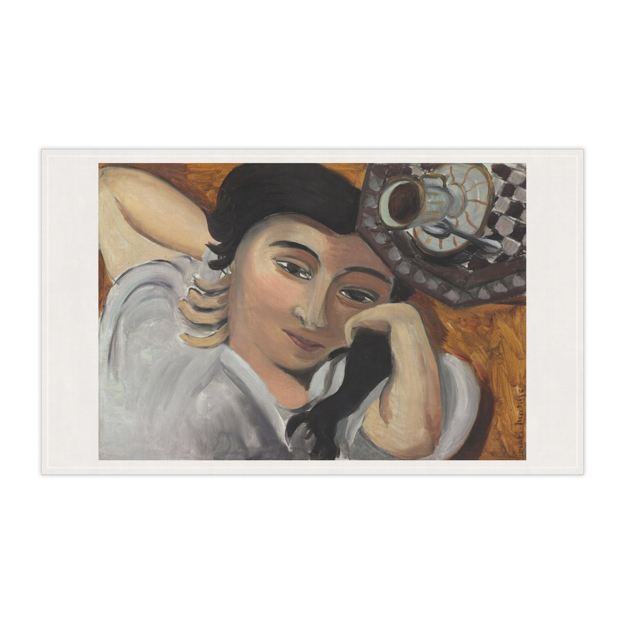Sunday Coffee Muse Tea Towel – Modern Art Kitchen Linen