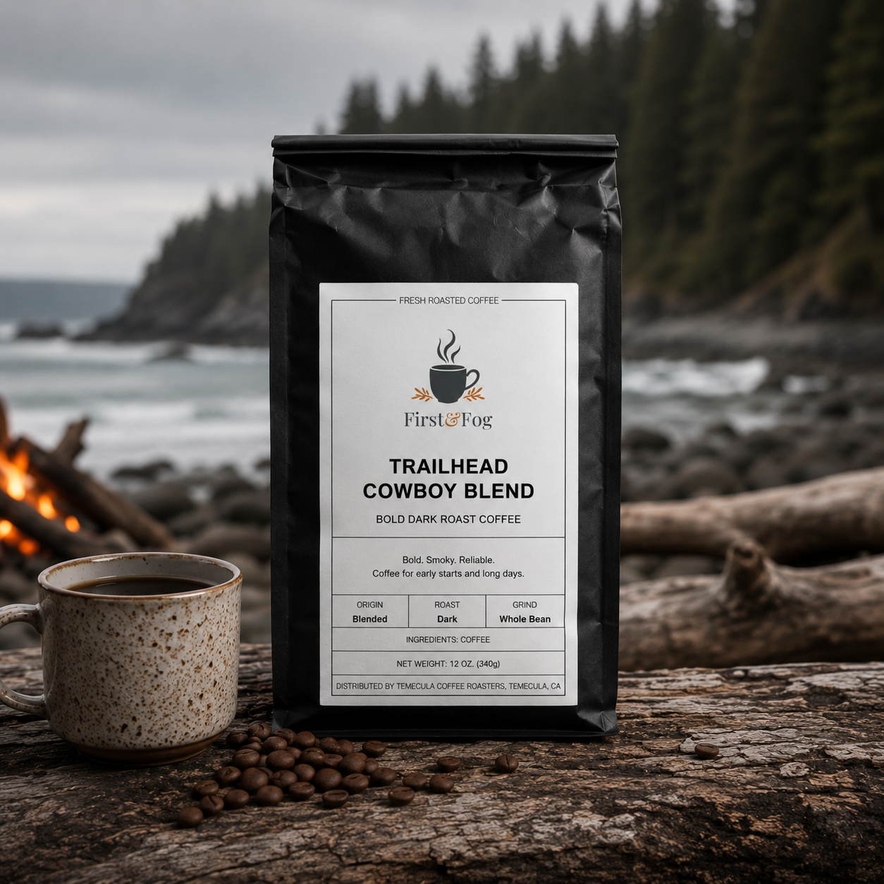Trailhead Cowboy Blend — Bold Dark Roast Coffee