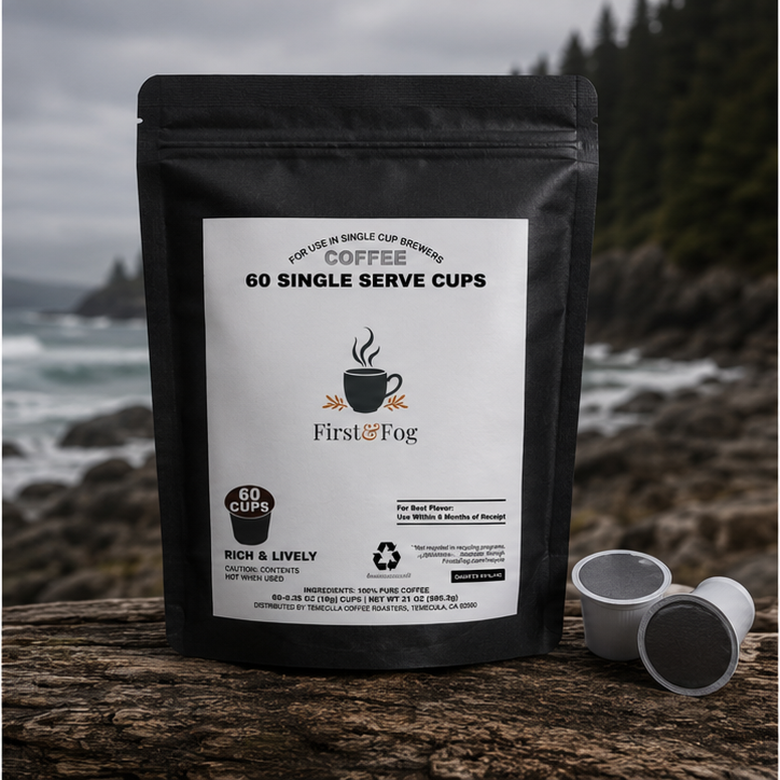 First Light Single-Serve Coffee Capsules — 60 Pack
